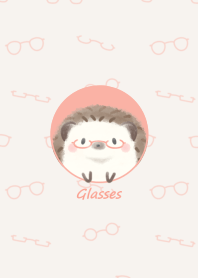 Hedgehog and Glasses* -pink-