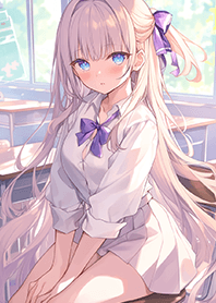 Sweet-style schoolgirl