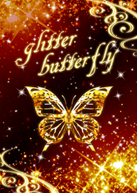 glitter butterfly
