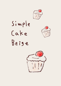 シンプル ケーキ ベージュ