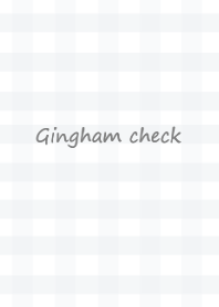 Gingham check /natural gray