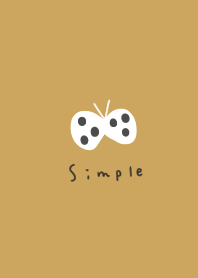 Muted yellow. Butterflies.