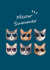 墨鏡喵喵(神秘青藏色)