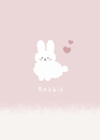 もこもこ♪キュートうさぎ♪ピンク♪