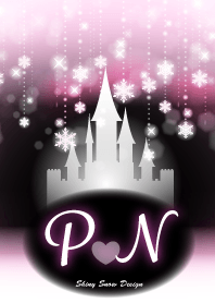 P&N-Initial-Snow Castle-Baby pink