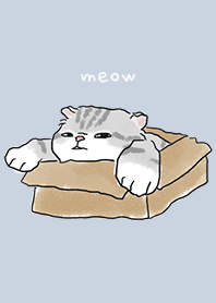 neko drawing3 - light slate blue