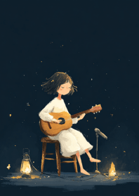 她在星光裡唱給靜靜的夜聽