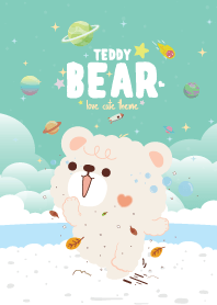 Teddy Bears Seaside Green