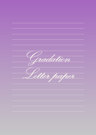 Gradation Letter paper - Gray+Purple -