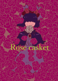 Simple graffiti Rose casket