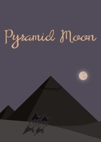 ピラミッドと月 + 紫色