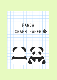 PANDA GRAPH PAPER/YELLOW GREEN