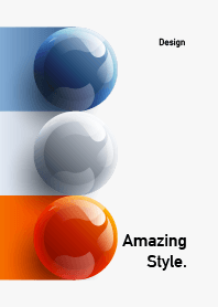 Modern 3D balls design