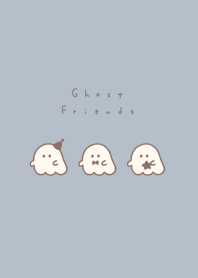 Ghost Friend(line)/ blue beige bR