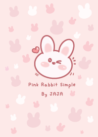กระต่ายสีชมพู น่ารัก เรียบง่าย - 01