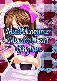 Maid of summer Macaron heart Gingham