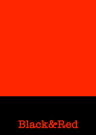 シンプル 赤と黒 ロゴ無し No.6-3