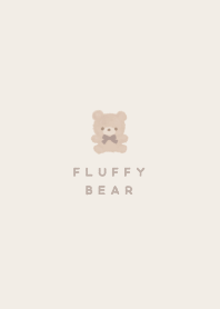 Cute Fluffy Bear Brown Tema Line Line Store