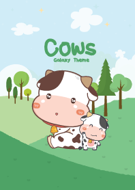 Cows The Hill Kawaii