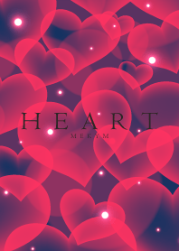 HEART 3 -NAVY&RED-
