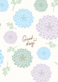 3 colored flowers leaves13 from Japan