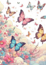 美麗蝴蝶的童話世界