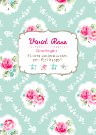Vivid rose pattern for world