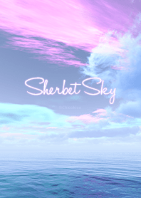 Céu de cor Sherbet .