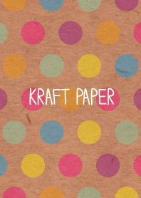 Kraft paper-Colorful dot-
