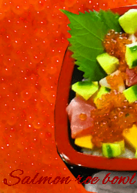 Salmon roe bowl