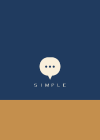 シンプル（brown blue)V.1319