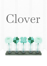 Flower 013-2 (Clover/White/Blue Green)