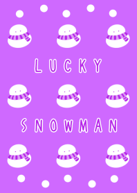 LUCKY SNOWMAN/PURPLE/BLACK
