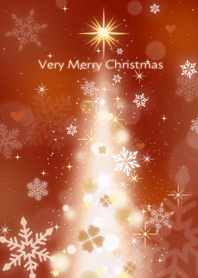 Very Merry Christmas Red Tree
