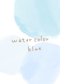 Beautiful blue watercolor