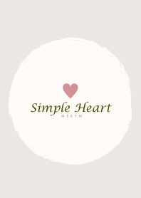 Simple Heart Dusky Beige-NATURAL 15