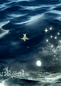夜の月 月の海 #4jbg_8。