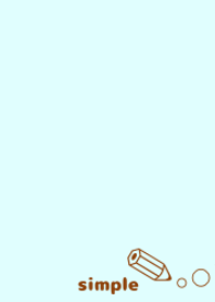 Simple and refreshing light blue
