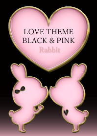 LOVE THEME BLACK & PINK Rabbit 23