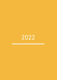 極簡約2022年˙黃色