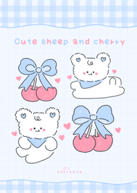Cute sheep and cherry :)