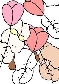 うさぎといぬとくま