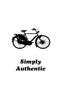 Simply Authentic Bicycle White-Black