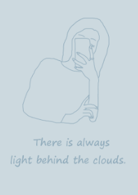 selfie girl /blue sky