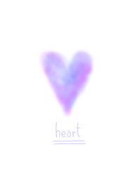 Watercolor heart/violet