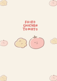 simple tomato Fried Chicken beige.