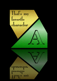 Good fortune Initials 11 "A"
