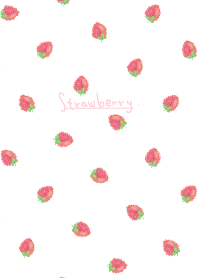 lukisan cat air: mini strawberry WV*