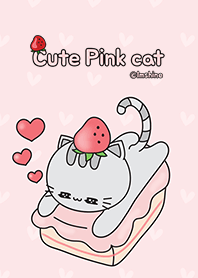[Imshine]可愛的粉紅色貓咪和蛋糕