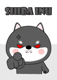 Big Head Black Shiba Inu Theme V.2